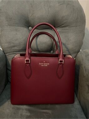 Kate Spade Burgundy Leather Satchel